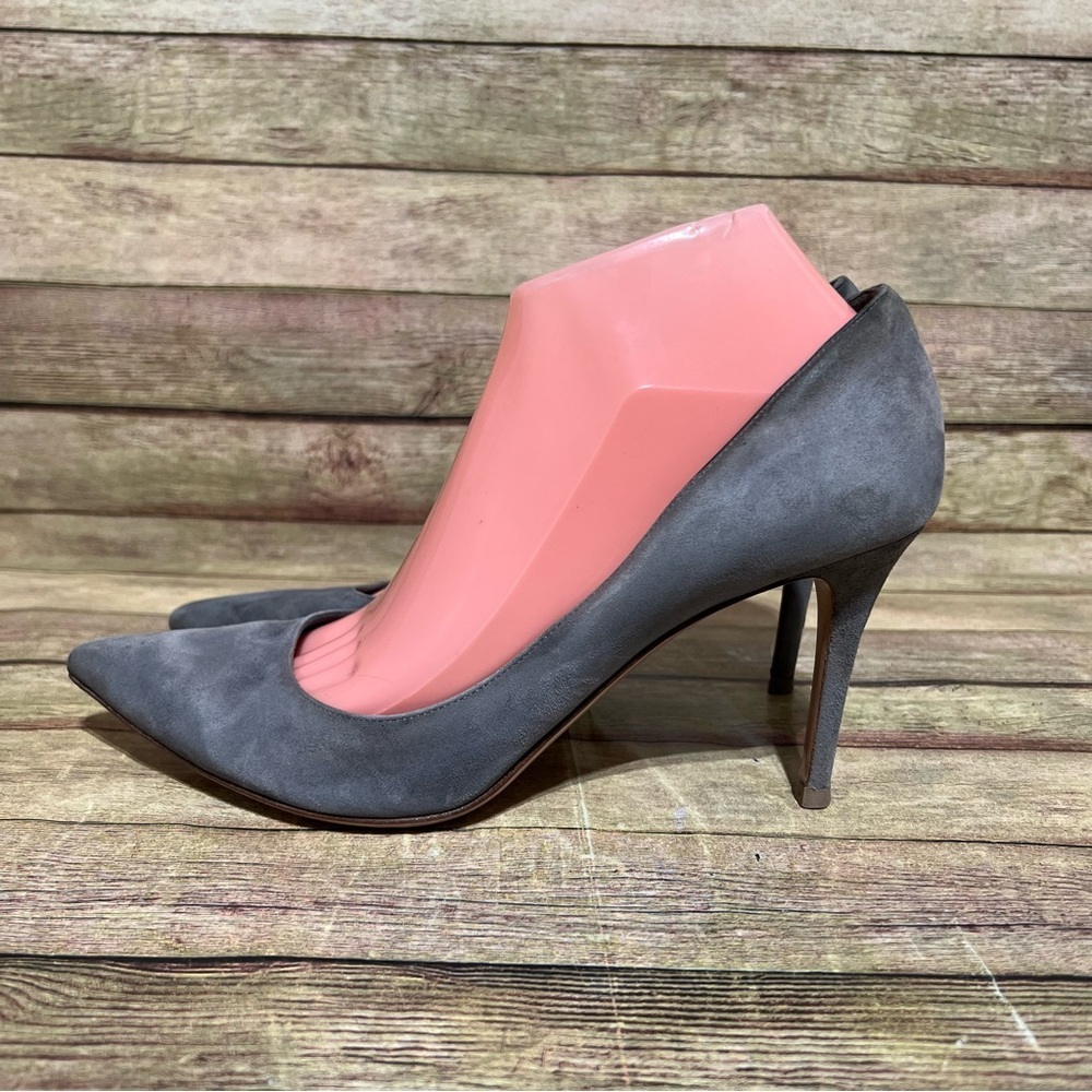 Gianvito Rossi Grey Suede 105 Pump